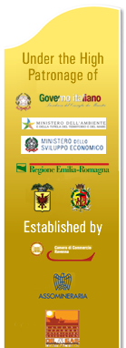 Under the High Patronage of Presidenza del Consiglio dei Ministri. Established by Camera di Commercio Ravenna, Assomineraria, Oil and Gas Contractors